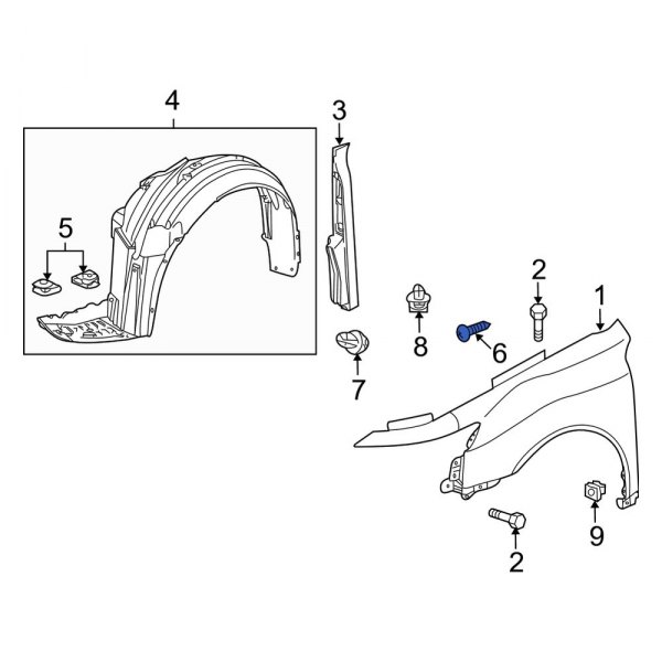 Fender Liner Screw