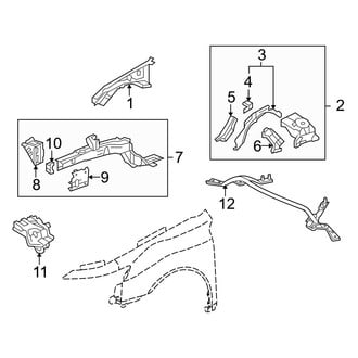Acura OE - Fender - Structural Components & Rails