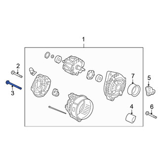 Acura OE - Lower Alternator Bracket Bolt