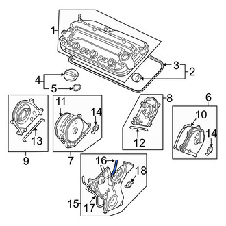 Acura OE - Engine Timing Cover Gasket