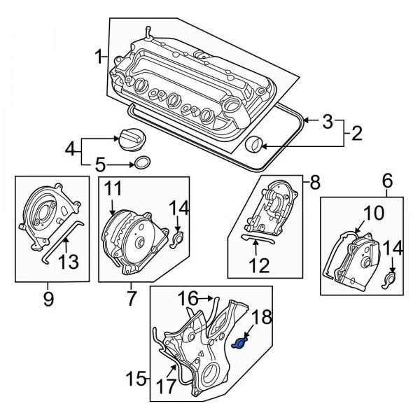 Engine Timing Cover Grommet