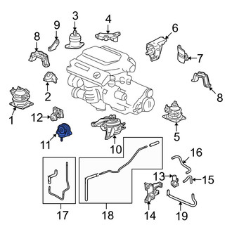 Acura OE - Lower Automatic Transmission Mount
