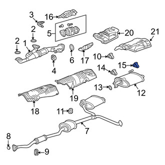 Acura OE - Center Rear Exhaust System Hanger