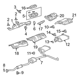 Acura OE - Exhaust System - Exhaust Components (3.5L)