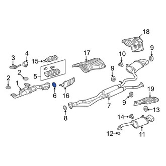 Acura OE - Rear Catalytic Converter Gasket