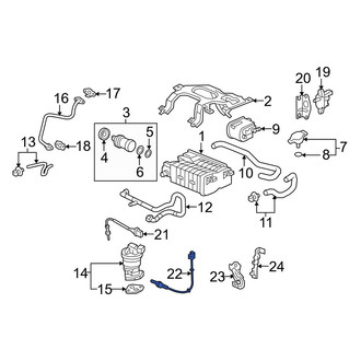 Acura OE - Rear Left Oxygen Sensor