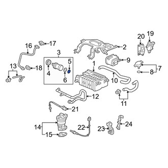 Acura OE - Inner Vapor Canister Purge Solenoid O-Ring
