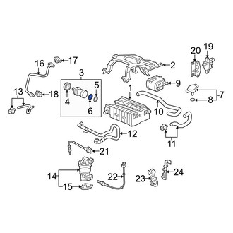 Acura OE - Outer Vapor Canister Purge Solenoid O-Ring