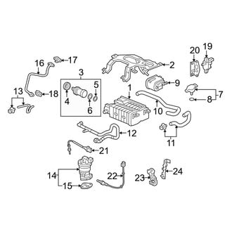 Acura OE - Emission System - Emission Components (3.7L)
