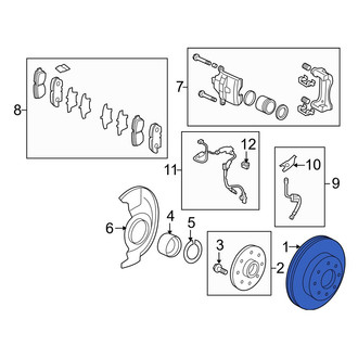 Acura OE - Front Disc Brake Rotor
