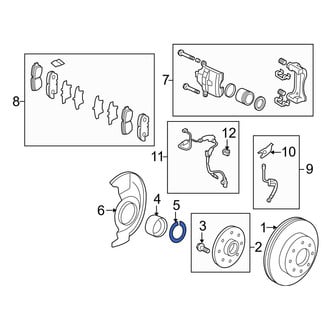 Acura OE - Front Wheel Bearing Snap Ring