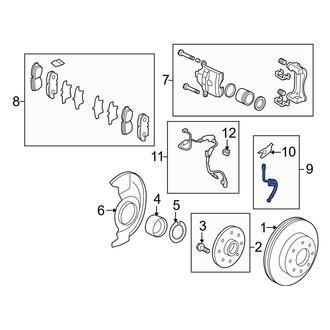 Acura OE - Front Left Brake Hydraulic Hose
