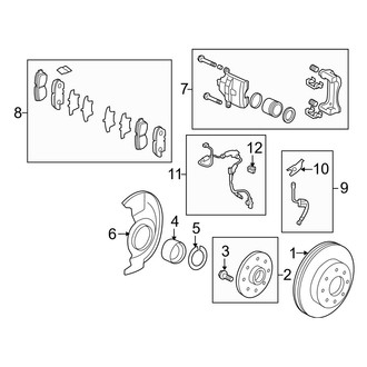 Acura OE - Front Suspension - Brake Components