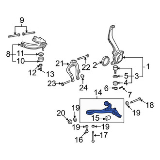 Acura OE - Front Left Lower Suspension Control Arm