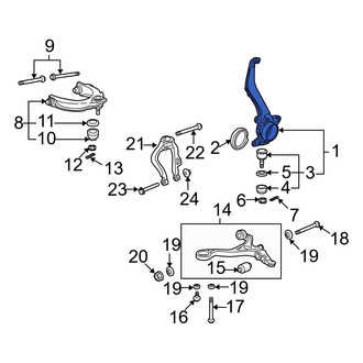 Acura OE - Front Left Steering Knuckle