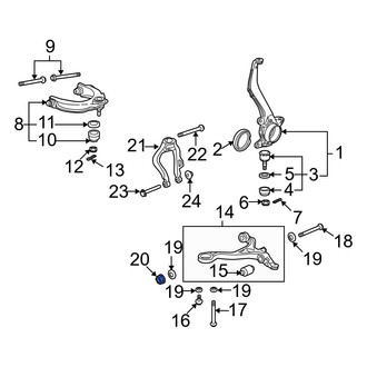 Acura OE - Lower Suspension Control Arm Nut