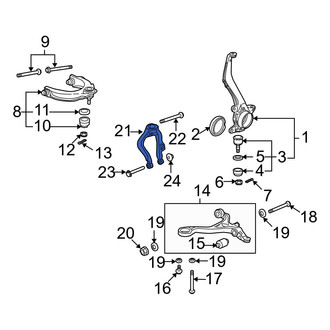 Acura OE - Front Left Suspension Strut Fork
