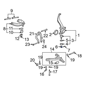 Acura OE - Suspension Ball Joint Nut & Washer