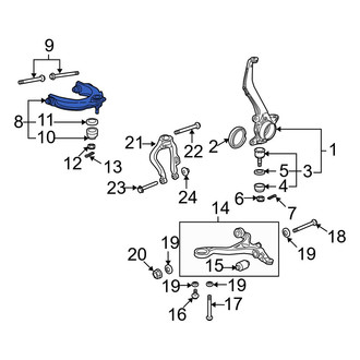 Acura OE - Front Left Upper Suspension Control Arm