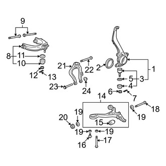 Acura OE - Front Suspension - Suspension Components