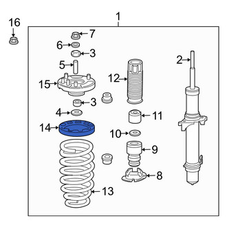 Acura OE - Front Upper Coil Spring Insulator