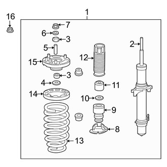 Acura OE - Front Suspension - Struts & Components