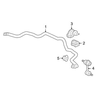 Acura OE - Front Suspension - Stabilizer Bar & Components