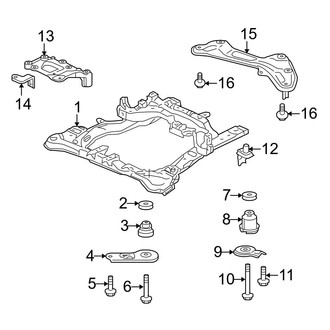 Acura OE - Front Suspension - Suspension Mounting (Automatic Tr)