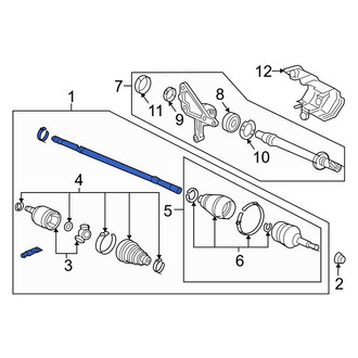 Acura OE - Front Left CV Axle Assembly