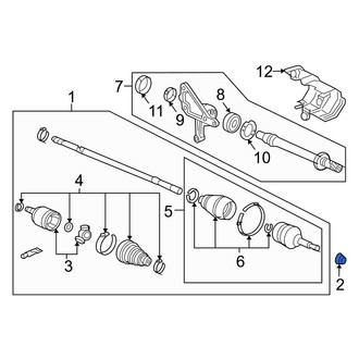 Acura OE - Front CV Joint Nut