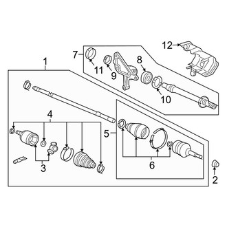 Acura OE - Front Suspension - Drive Axles