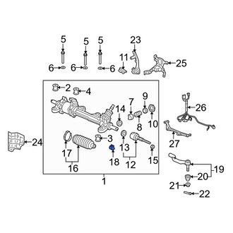 Acura OE - Outer Rack and Pinion Bellows Clamp