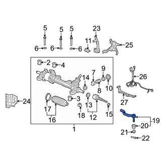 Acura OE - Right Outer Steering Tie Rod End