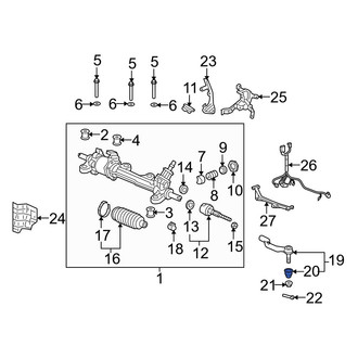 Acura OE - Rack and Pinion Bellows