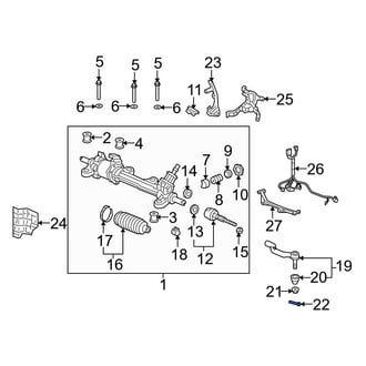 Acura OE - Steering Tie Rod End Cotter Pin