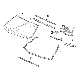 Acura OE - Windshield - Reveal Moldings