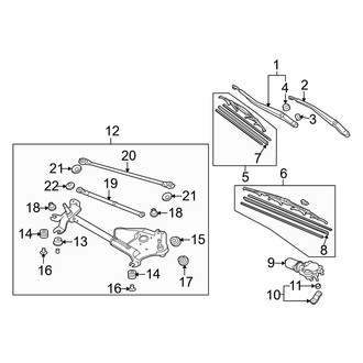 Acura OE - Windshield - Wiper & Washer Components (Wiper Components)