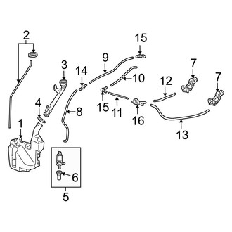 Acura OE - Windshield - Wiper & Washer Components (Washer Components)