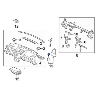 Acura OE - Instrument Panel Side Cover Clip