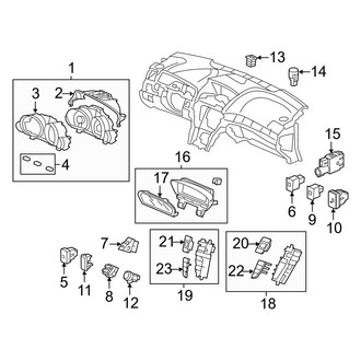 Acura OE - Instrument Panel - Cluster & Switches