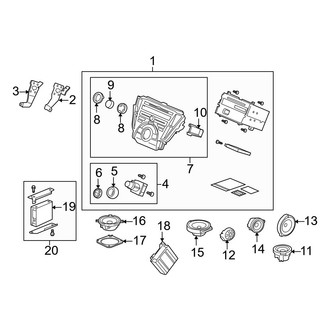 Acura OE - Instrument Panel - Sound System (With Navigation System)