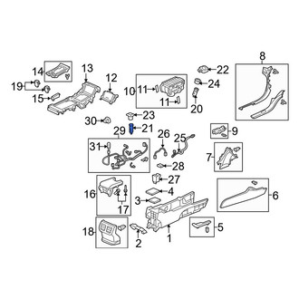 Acura OE - Rear 12 Volt Accessory Power Outlet