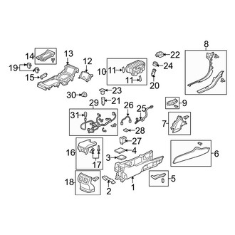 Acura OE - Center Console (Console Components)