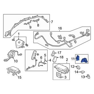 Acura OE - Front Left Air Bag Impact Sensor