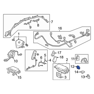 Acura OE - Rear Air Bag Impact Sensor