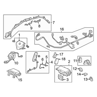Acura OE - Restraint Systems - Air Bag Components