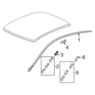 Acura OE - Roof Drip Molding Clip
