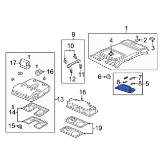 Acura OE - Left Sun Visor
