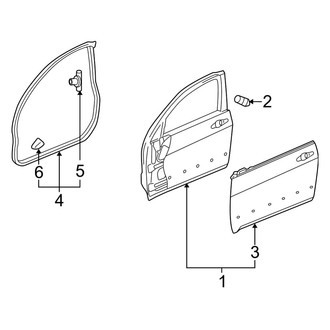 Acura OE - Front Door - Door & Components