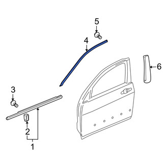 Acura OE - Front Left Door Reveal Molding